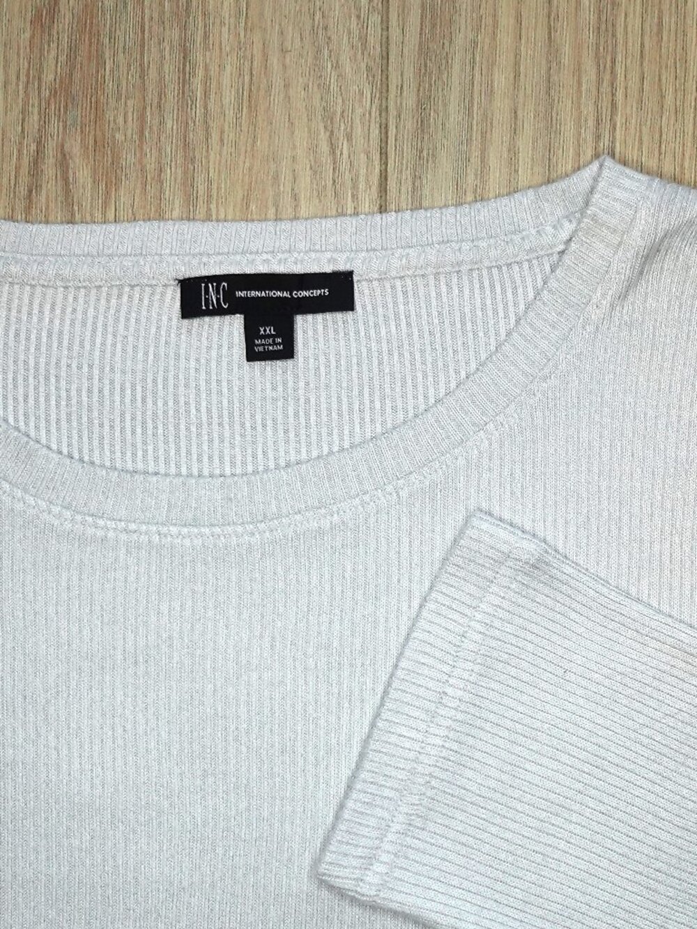 INC Men's Sweater Ivory Pull Over Long Sleeve Size XXL NWT